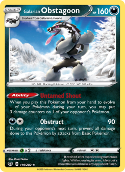 Galarian Obstagoon - pokemon TCG Card