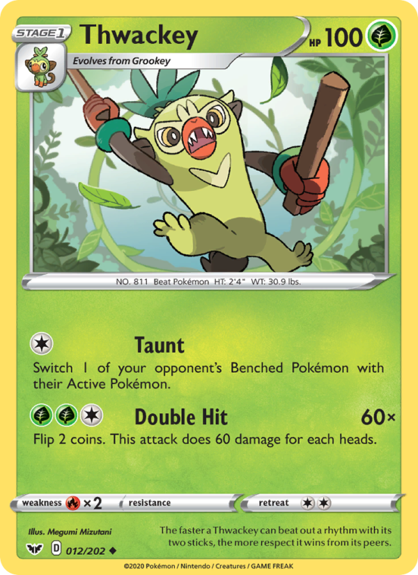 Thwackey - Pokémon TCG Card