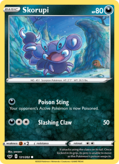 Skorupi - pokemon TCG Card
