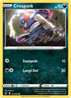 Croagunk - pokemon TCG Card