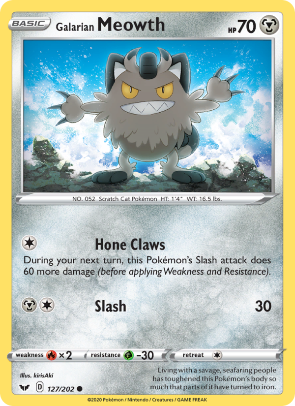 Galarian Meowth - Pokémon TCG Card