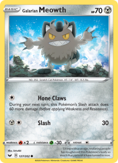 Galarian Meowth - pokemon TCG Card