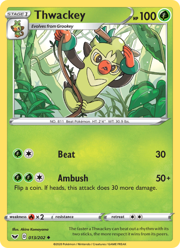 Thwackey - Pokémon TCG Card