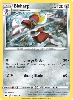 Bisharp - pokemon TCG Card