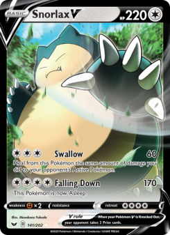 Snorlax V - pokemon TCG Card