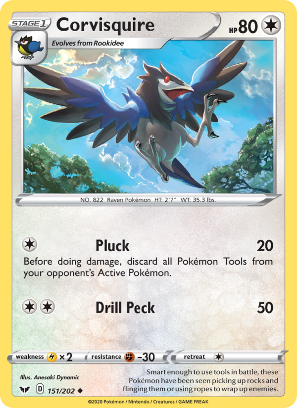 Corvisquire - Pokémon TCG Card