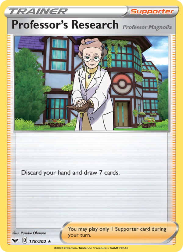 Professor's Research (Professor Magnolia) - Pokémon TCG Card