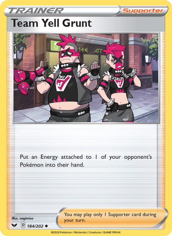 Team Yell Grunt - Pokémon TCG Card