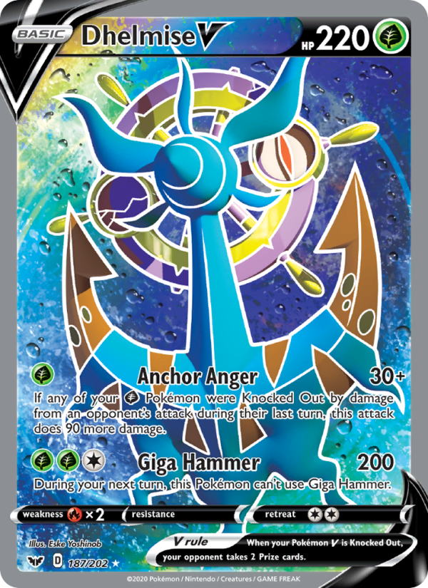Dhelmise V - Pokémon TCG Card