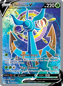 Dhelmise V - pokemon TCG Card