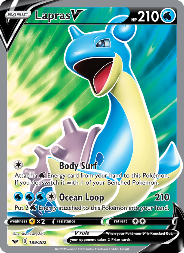 Lapras V - Pokémon TCG Card
