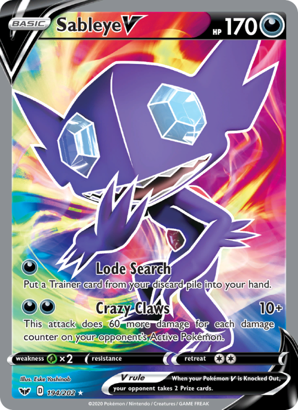 Sableye V - Pokémon TCG Card