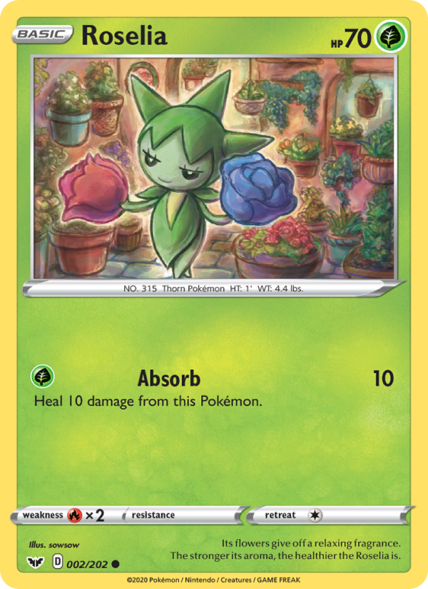 Roselia - Pokémon TCG Card
