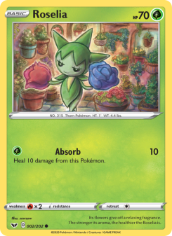Roselia - pokemon TCG Card