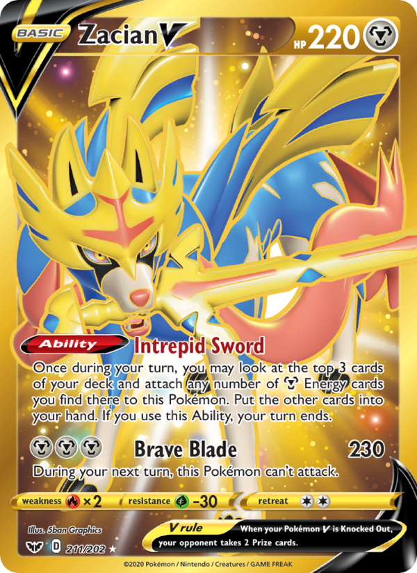 Zacian V - Pokémon TCG Card