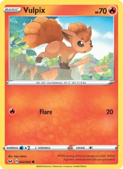 Vulpix - pokemon TCG Card