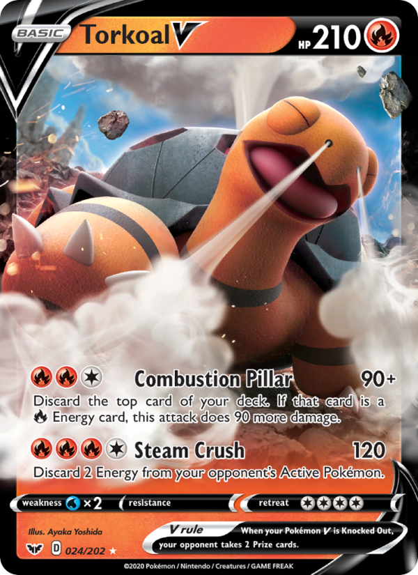 Torkoal V - Pokémon TCG Card
