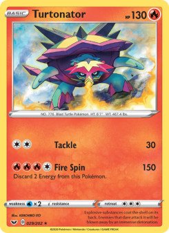 Turtonator - pokemon TCG Card