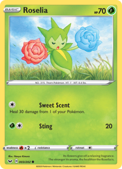 Roselia - pokemon TCG Card
