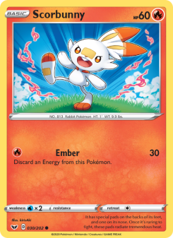 Scorbunny - pokemon TCG Card