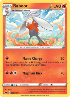 Raboot - pokemon TCG Card