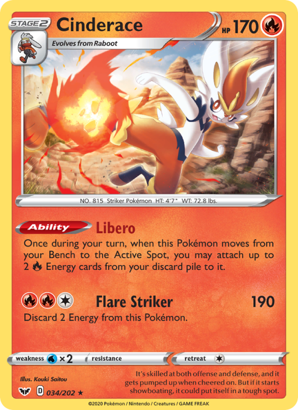 Cinderace - Pokémon TCG Card