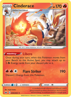 Cinderace - pokemon TCG Card
