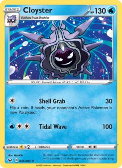 Cloyster - pokemon TCG Card