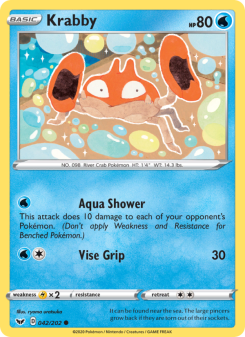 Krabby - pokemon TCG Card