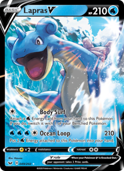 Lapras V - pokemon TCG Card
