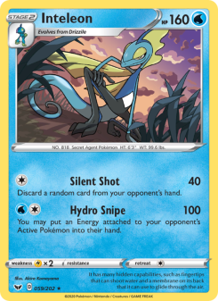 Inteleon - pokemon TCG Card
