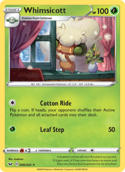 Whimsicott - pokemon TCG Card