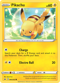 Pikachu - pokemon TCG Card