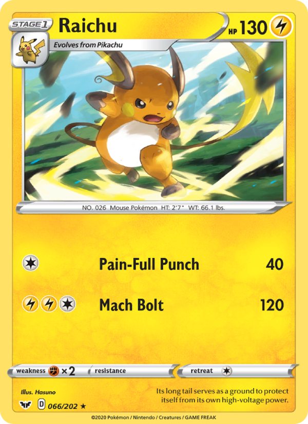 Raichu - Pokémon TCG Card