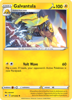 Galvantula - pokemon TCG Card