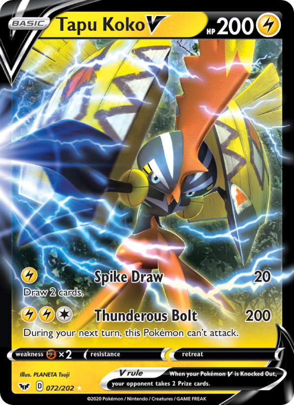 Tapu Koko V - Pokémon TCG Card