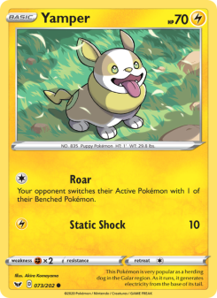 Yamper - pokemon TCG Card