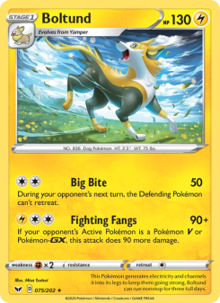 Boltund - pokemon TCG Card
