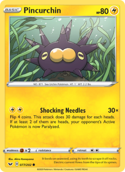 Pincurchin - pokemon TCG Card