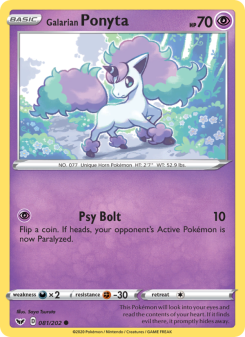 Galarian Ponyta - pokemon TCG Card