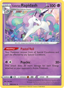 Galarian Rapidash - pokemon TCG Card