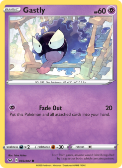 Gastly - pokemon TCG Card