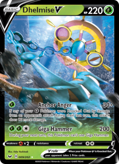 Dhelmise V - pokemon TCG Card