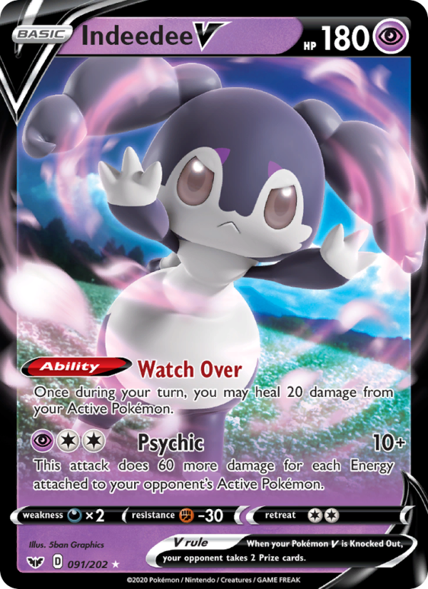 Indeedee V - Pokémon TCG Card