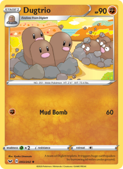 Dugtrio - pokemon TCG Card
