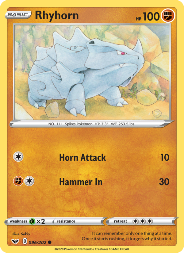 Rhyhorn - Pokémon TCG Card