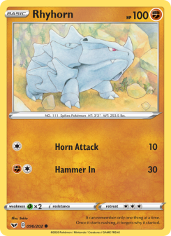 Rhyhorn - pokemon TCG Card