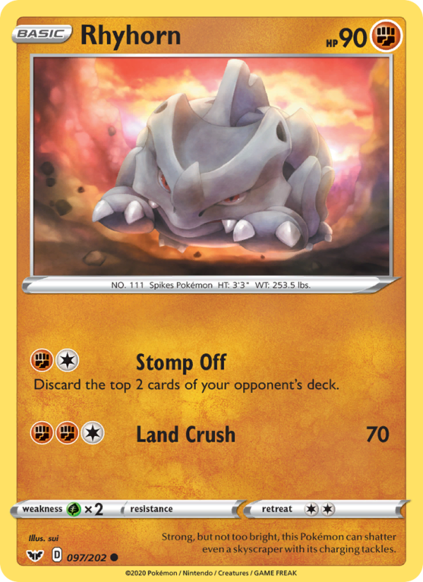 Rhyhorn - Pokémon TCG Card