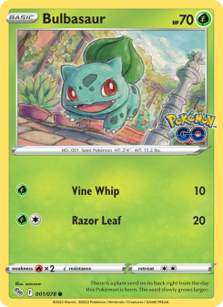 Bulbasaur - pokemon TCG Card