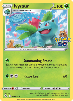 Ivysaur - pokemon TCG Card